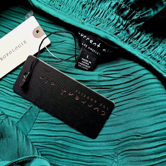 Anthropologie Current Air Collared Puff-Sleeved Blouse - Picture 8 of 8